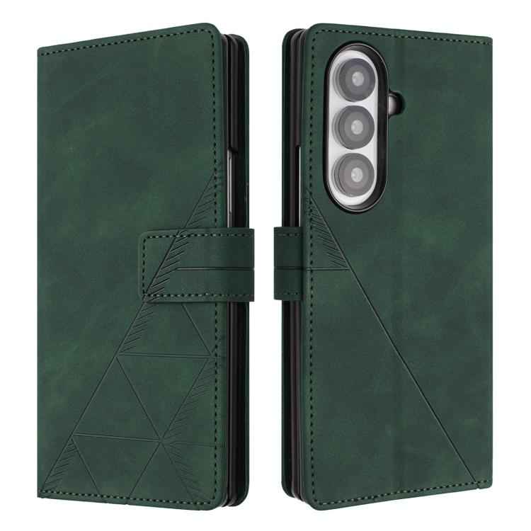 3D Embossed Flip Leather Phone Case, For Samsung Galaxy Z Fold7 5G