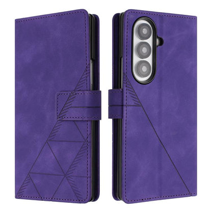 3D Embossed Flip Leather Phone Case, For Samsung Galaxy Z Fold7 5G