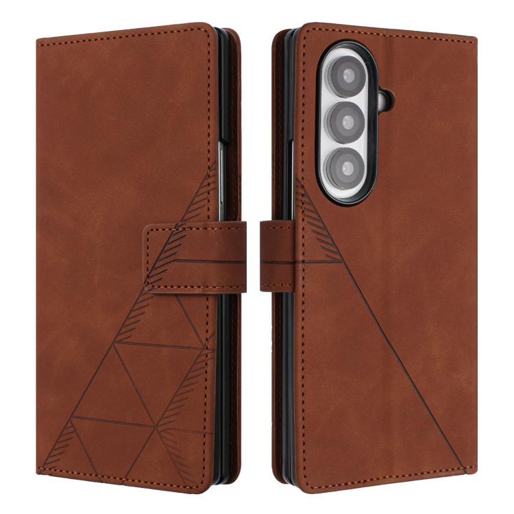 3D Embossed Flip Leather Phone Case, For Samsung Galaxy Z Fold7 5G