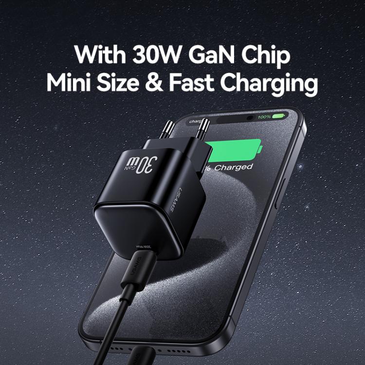 USAMS CC262 30W GaN USB-C / Type-C Port Mini Fast Charger