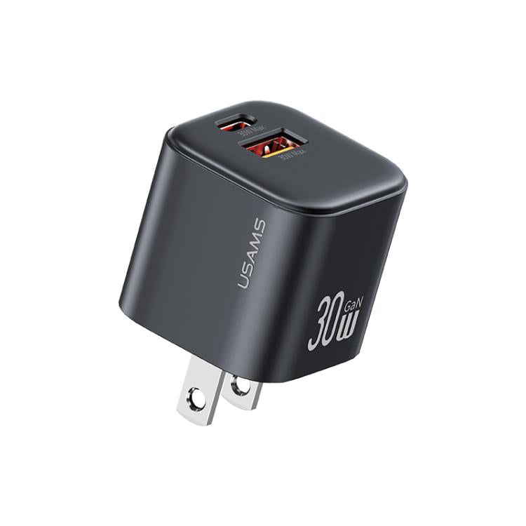 USAMS CC270 30W GaN USB-C / Type-C and USB Dual-port Mini Fast Charger