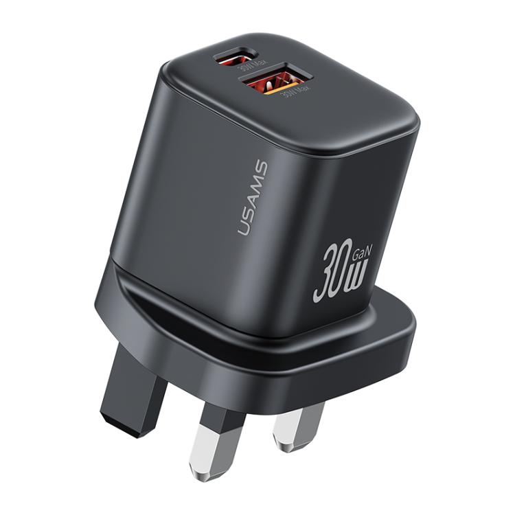 USAMS CC277 30W GaN USB-C / Type-C and USB Dual-port Mini Fast Charger
