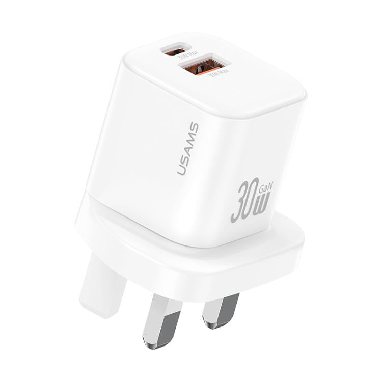 USAMS CC277 30W GaN USB-C / Type-C and USB Dual-port Mini Fast Charger