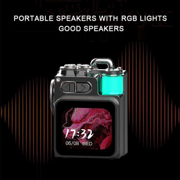 DK08 Smart LED Screen Cool Style Portable RGB Light Bluetooth Speaker