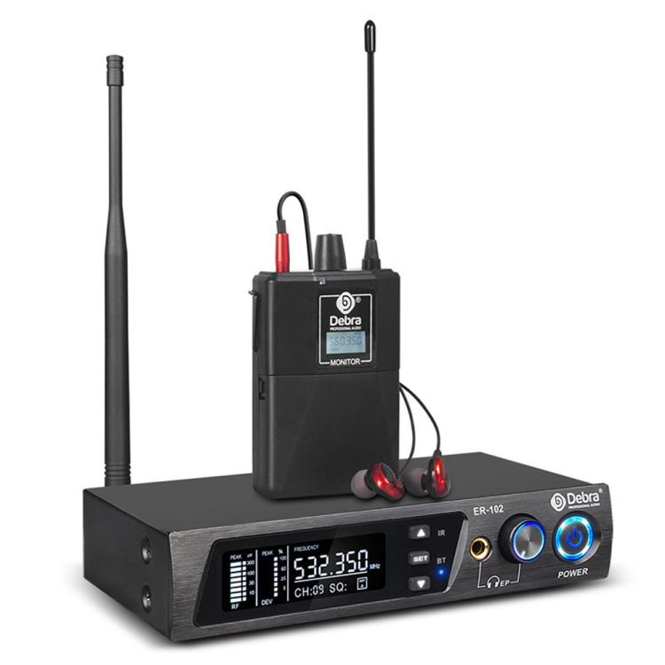 DEBRA ER-102 Professional Stage Wireless Audio Return Monitoring System with One Receiver