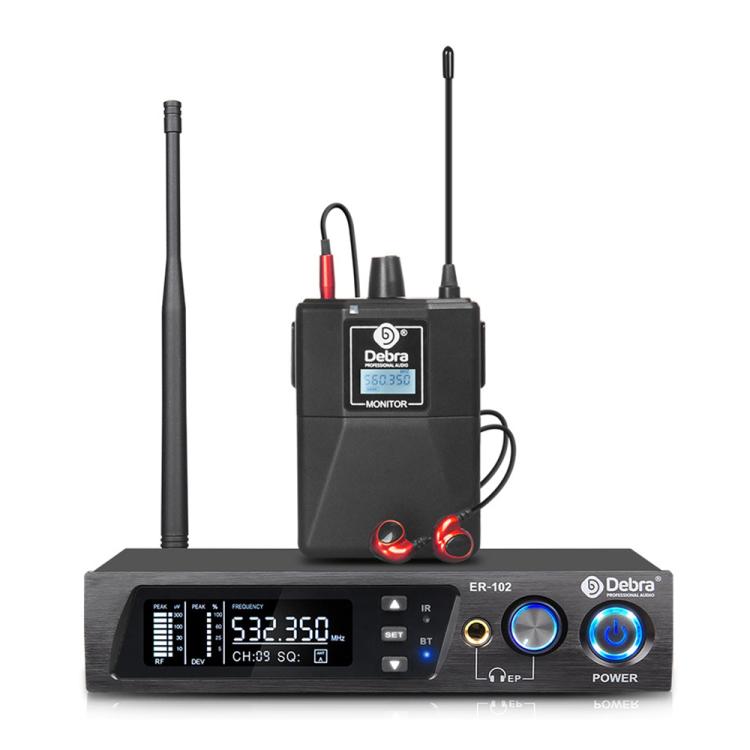 DEBRA ER-102 Professional Stage Wireless Audio Return Monitoring System with One Receiver
