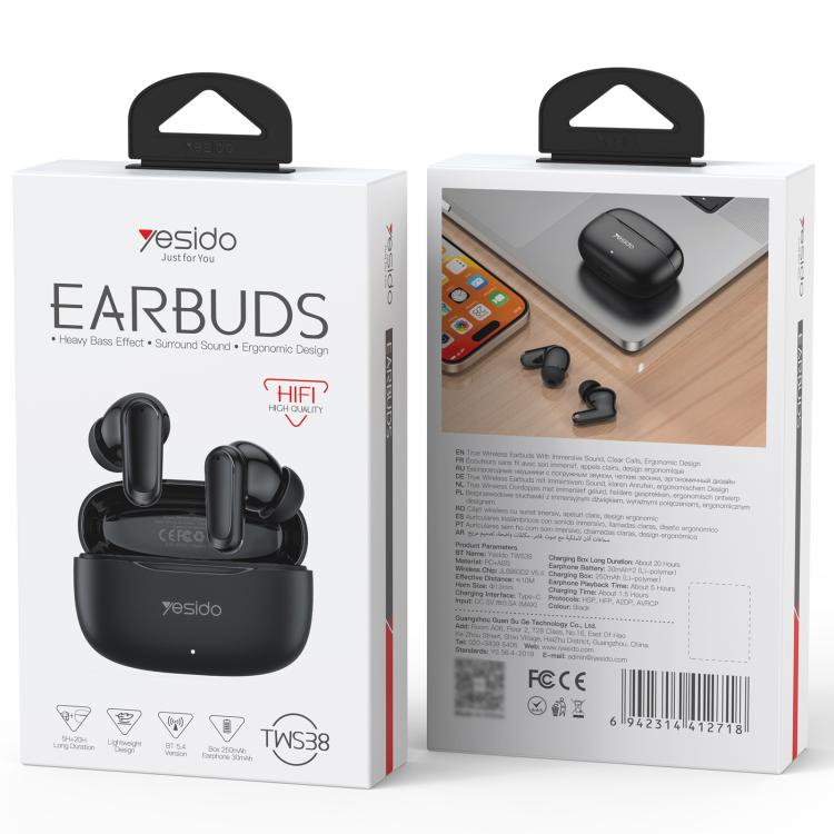 Yesido TWS38 In-Ear TWS Bluetooth Earphone