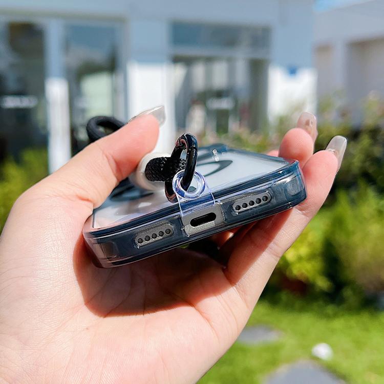 MagSafe Magnetic Clear Phone Case with Wrist Strap