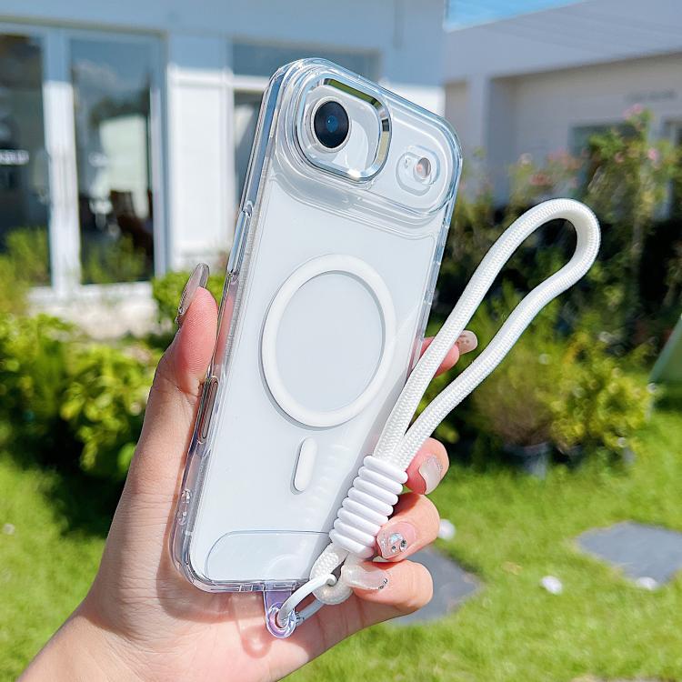 MagSafe Magnetic Clear Phone Case with Wrist Strap