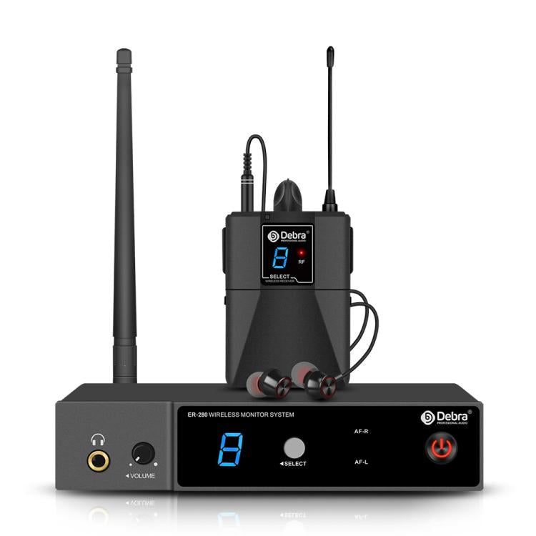 DEBRA ER-280 Professional Stage Wireless Audio Return Monitoring System with One Receivers