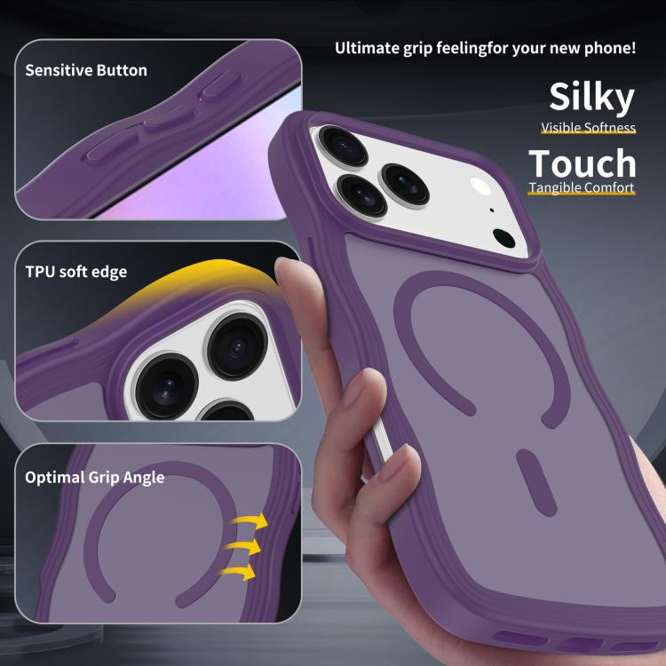 Skin Feel Wave Texture MagSafe Phone Case