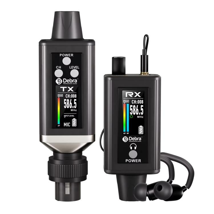DEBRA EMX-1 XLR Adapter Portable Wireless Monitor System Transmitter & Receiver