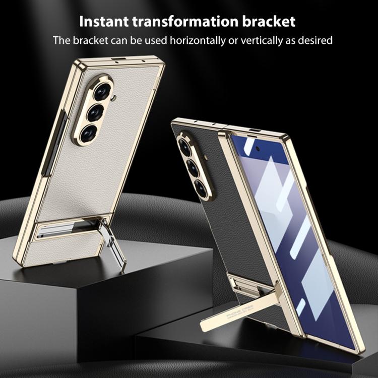 GKK Integrated Triumph Phantom Magnetic Leather Phone Case with Holder