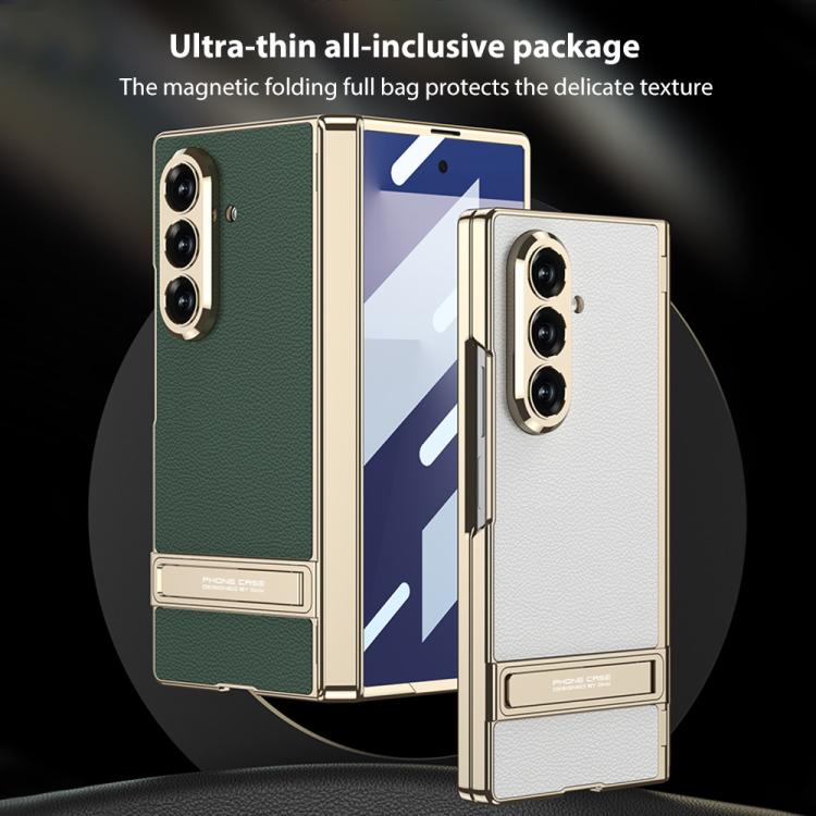 GKK Integrated Triumph Phantom Magnetic Leather Phone Case with Holder