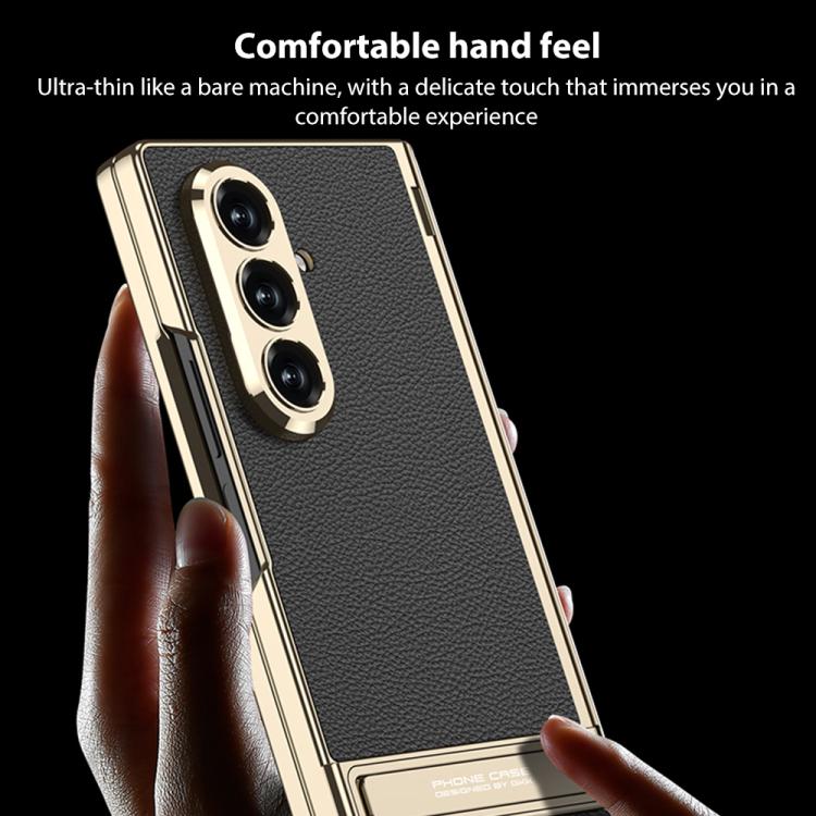 GKK Integrated Triumph Phantom Magnetic Leather Phone Case with Holder