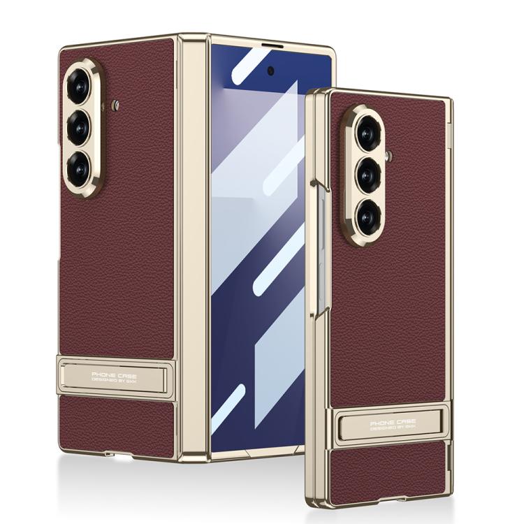 GKK Integrated Triumph Phantom Magnetic Leather Phone Case with Holder