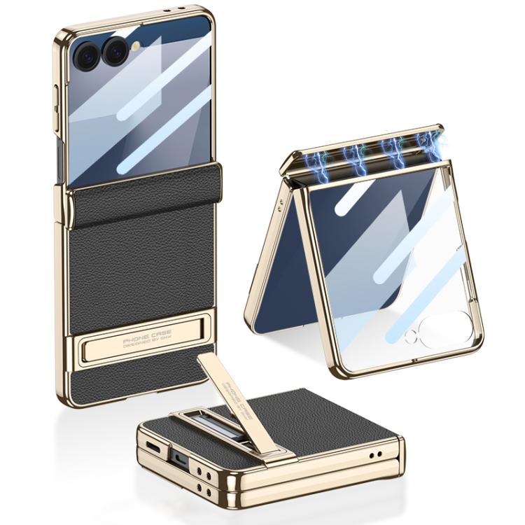 GKK Integrated Triumph Phantom Magnetic Leather Phone Case with Holder