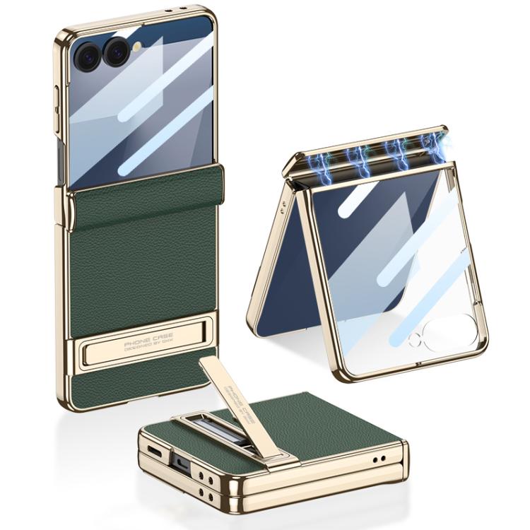 GKK Integrated Triumph Phantom Magnetic Leather Phone Case with Holder
