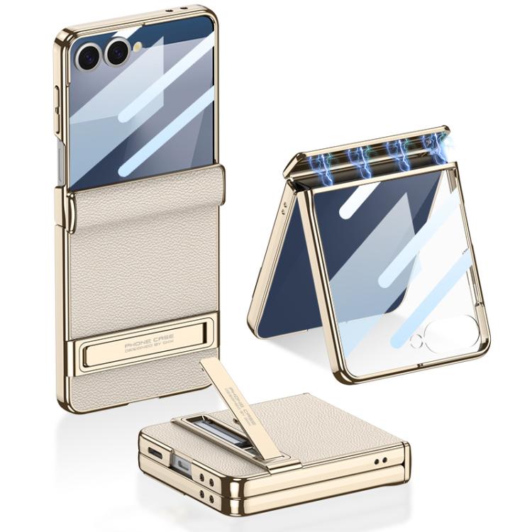 GKK Integrated Triumph Phantom Magnetic Leather Phone Case with Holder