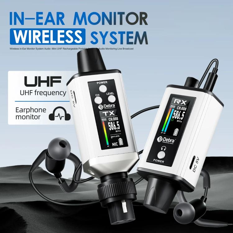DEBRA EMX-1 Portable Wireless Monitor System Receiver + Earphones