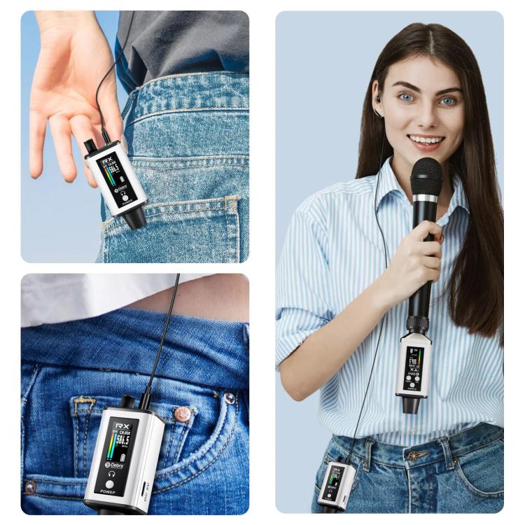 DEBRA EMX-1 Portable Wireless Monitor System Receiver + Earphones