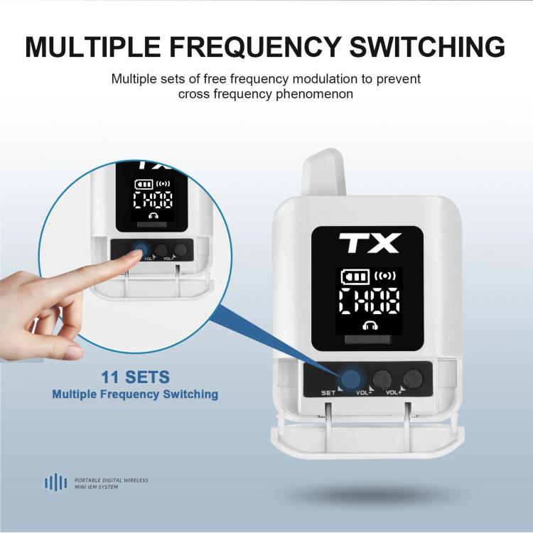 DEBRA ST-mini 2.4G Stereo Wireless Monitor System Transmitter & Receiver