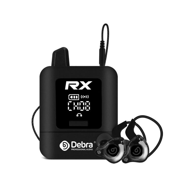 DEBRA ST-mini 2.4G Stereo Wireless Monitor System Receiver + Earphones