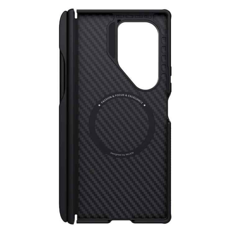 NILLKIN Fiber Shield Pro Magnetic Version Aramid Fiber TPU Phone Case with Stylus, For Samsung Galaxy Z Fold7 5G