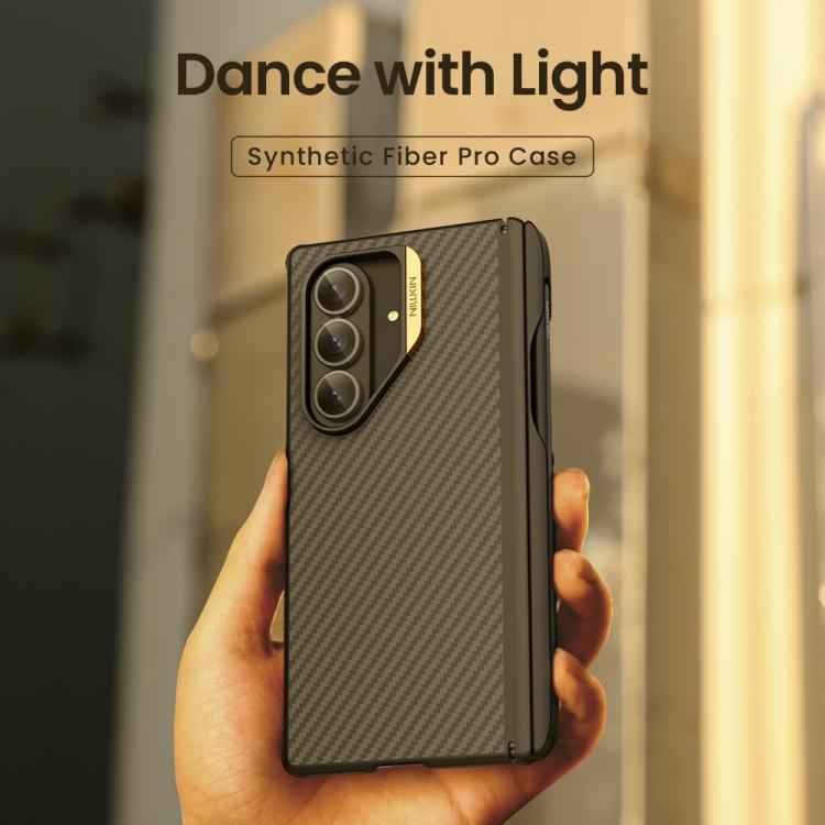 NILLKIN Fiber Shield Pro Magnetic Version Aramid Fiber TPU Phone Case with Stylus, For Samsung Galaxy Z Fold7 5G