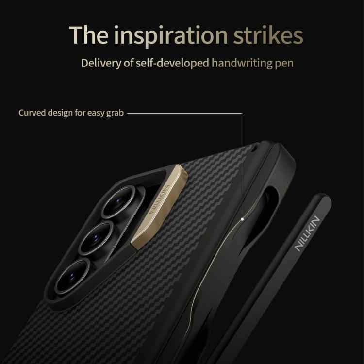 NILLKIN Fiber Shield Pro Magnetic Version Aramid Fiber TPU Phone Case with Stylus, For Samsung Galaxy Z Fold7 5G