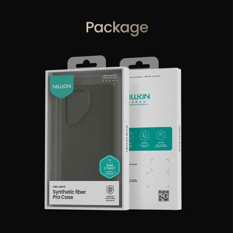 NILLKIN Fiber Shield Pro Magnetic Version Aramid Fiber TPU Phone Case with Stylus, For Samsung Galaxy Z Fold7 5G