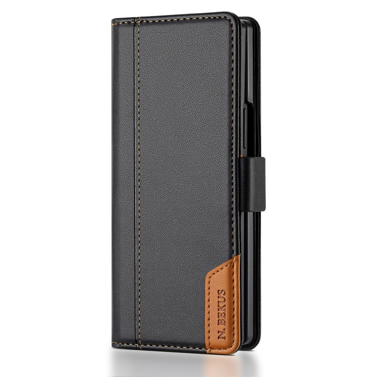 N.BEKUS P3 RFID Stitching Magnetic Flip Leather Phone Case