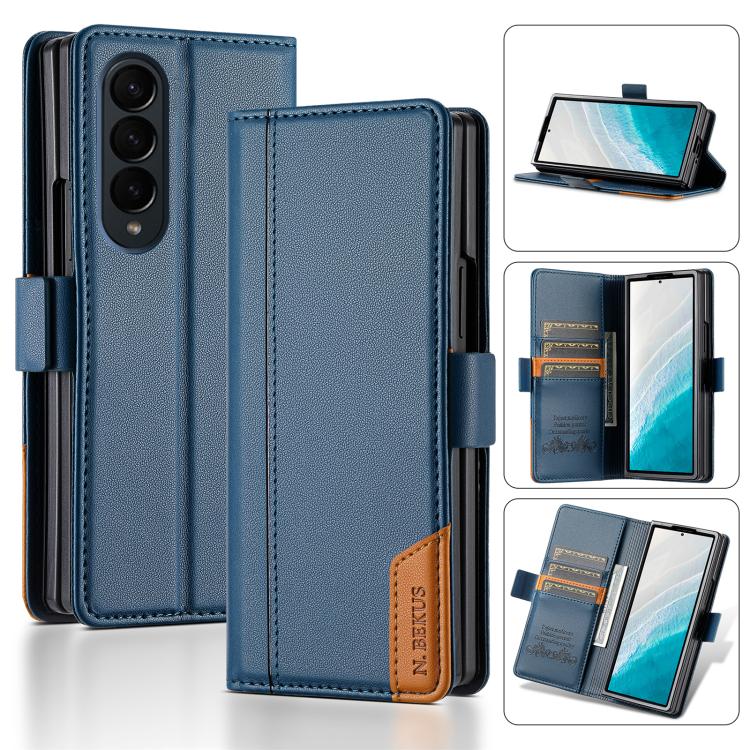 N.BEKUS P3 RFID Stitching Magnetic Flip Leather Phone Case