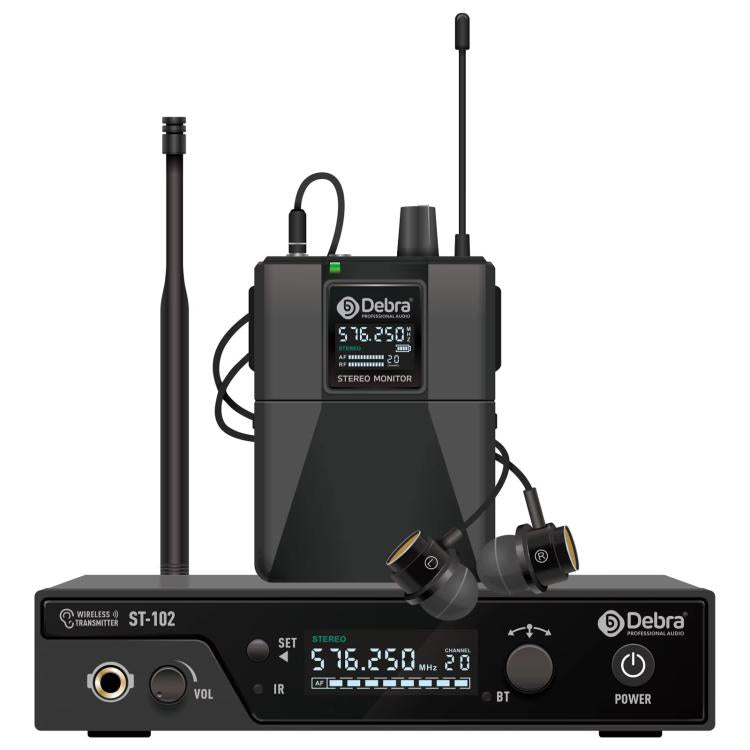 DEBRA ST-102 Professional Stage Wireless Audio Return Monitoring System with One Receivers