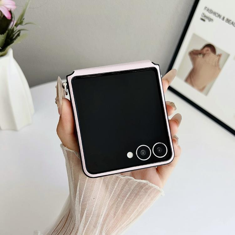 Side Buckle MagSafe Leather Texture Phone Case with Strap / Holder