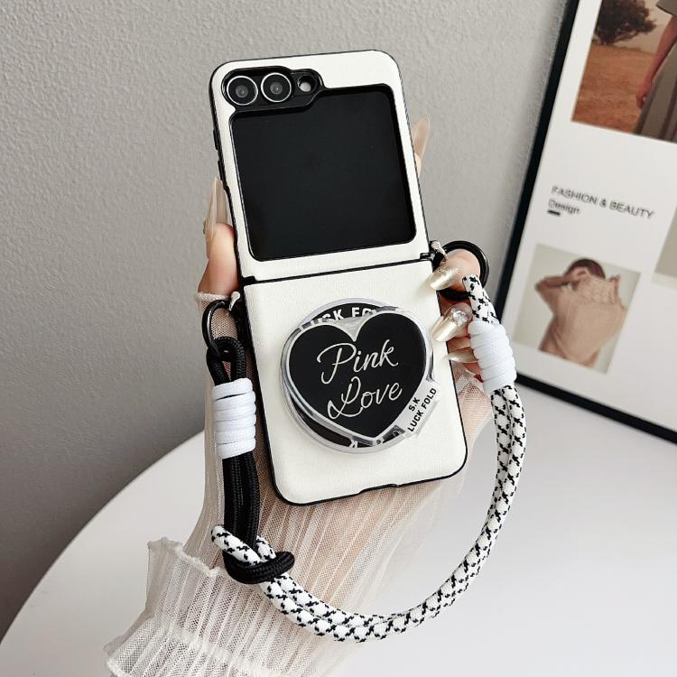 Side Buckle MagSafe Leather Texture Phone Case with Strap / Holder