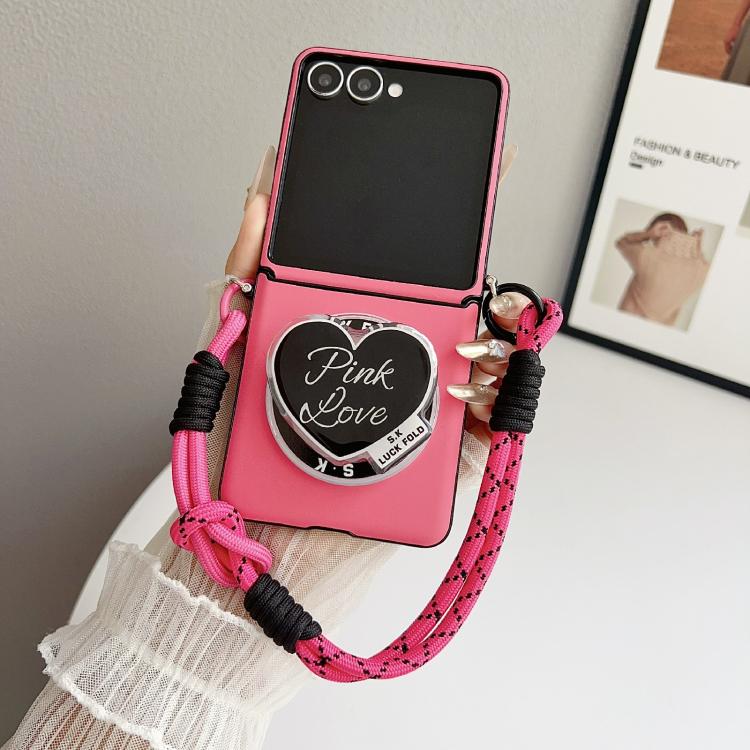 Side Buckle MagSafe Leather Texture Phone Case with Strap / Holder