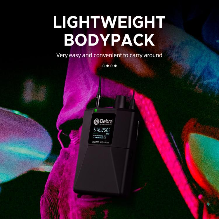 DEBRA ST-102 Wireless Audio Monitor System Receiver + Earphones