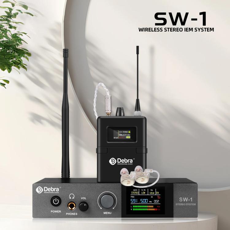 DEBRA SW-1 Professional Stage Wireless Stereo Monitor System with One Receivers