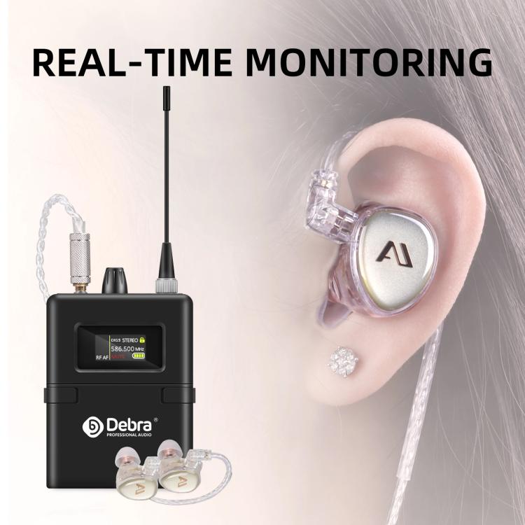 DEBRA SW-1 Professional Stage Wireless Stereo Monitor System with One Receivers