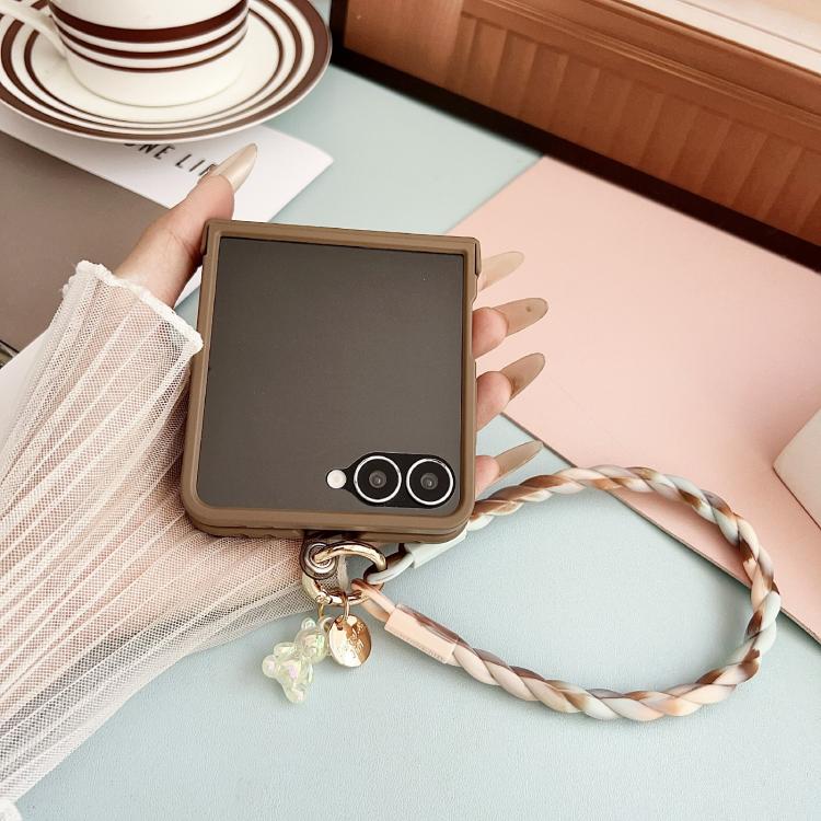 Integrated 3D Heart Pattern Phone Case with Strap