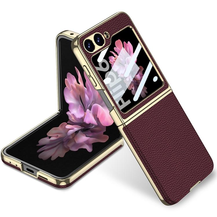 GKK Integrated Plating Leather Phone Case