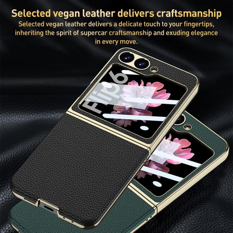 GKK Integrated Plating Leather Phone Case