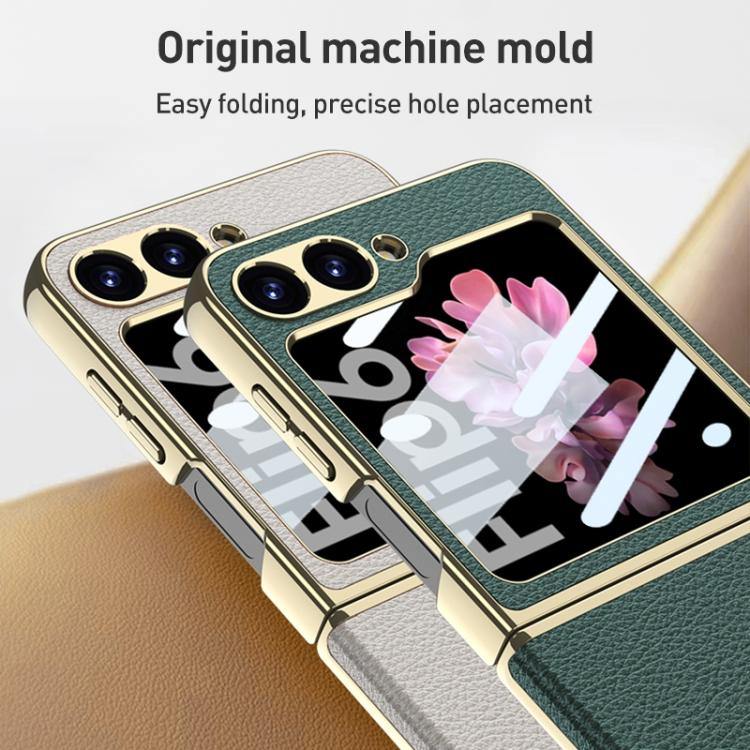 GKK Integrated Plating Leather Phone Case