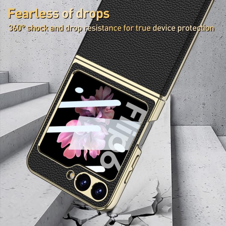 GKK Integrated Plating Leather Phone Case