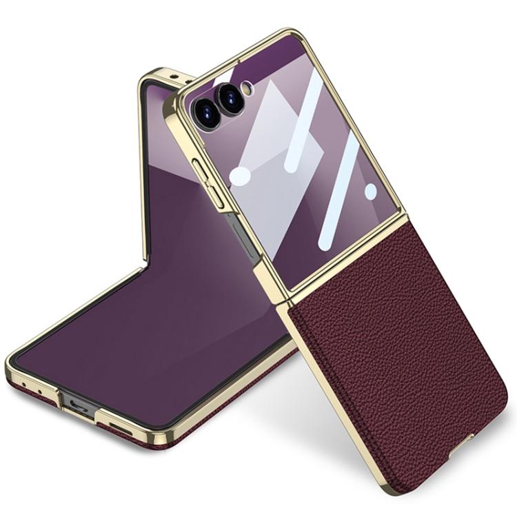 GKK Integrated Plating Leather Phone Case