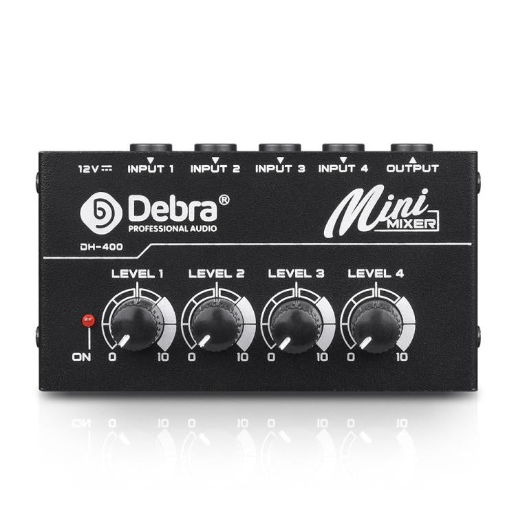 DEBRA M094 4-Channels Audio Mixer Musical Instrument Live Streaming Reverb