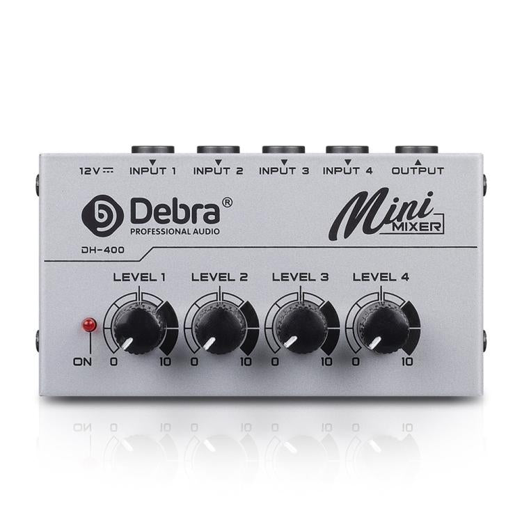 DEBRA M094 4-Channels Audio Mixer Musical Instrument Live Streaming Reverb