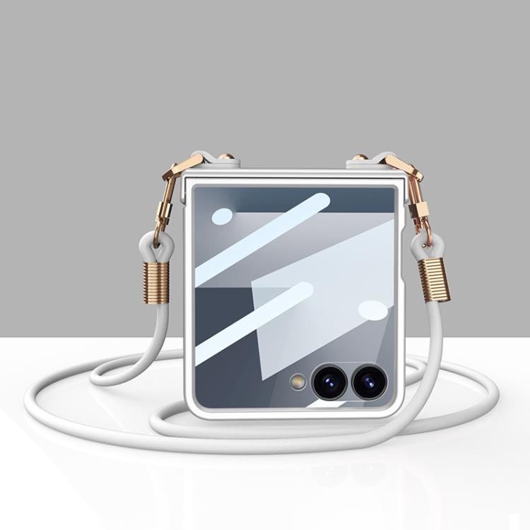 GKK Integrated Ultra-thin Full Cover Hinge Crossbody Strap Phone Case