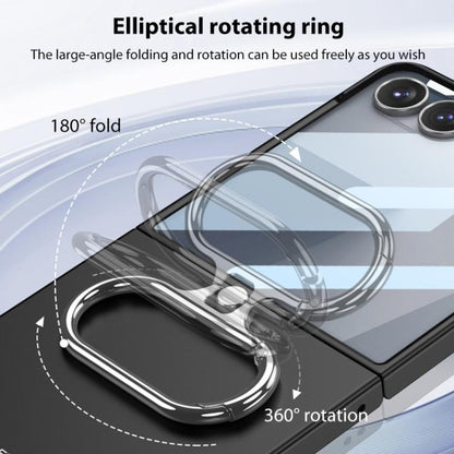 GKK Integrated Ultra-thin Oval Ring Holder Full Cover Phone Case, For Samsung Galaxy Z Flip7 5G